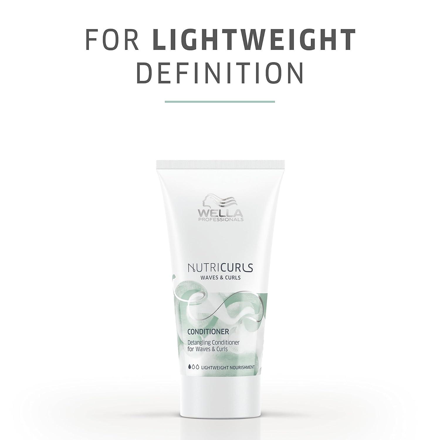 imageWella Professionals Nutricurls Cleansing Conditioner for Waves Nourish and Define Wavy Hair1 Fl Oz Pack of 1