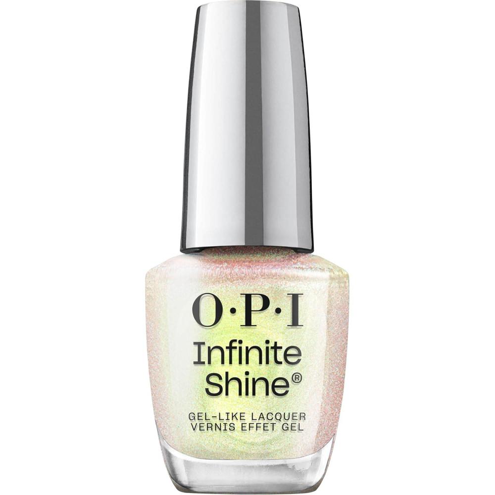 imageOPI Infinite Shine Nail Polish Colors  SemiSheer Sheer Bright Opaque ampamp Shimmer Winter Shades  Long Lasting Wear  Good Enough to Treat Collection  Holiday 2025MarshmelloOo So Sweet  SemiSheer Soft White with Pink  Green Shimmer