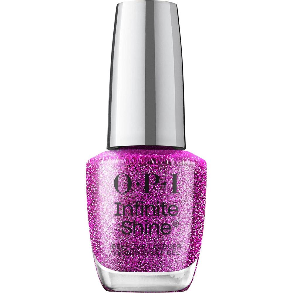 imageOPI Infinite Shine Nail Polish Colors  SemiSheer Sheer Bright Opaque ampamp Shimmer Winter Shades  Long Lasting Wear  Good Enough to Treat Collection  Holiday 2025A Lil Suga  Spice  Sheer Bright Cool Purple Multicolor Blue  Pink Shimmer