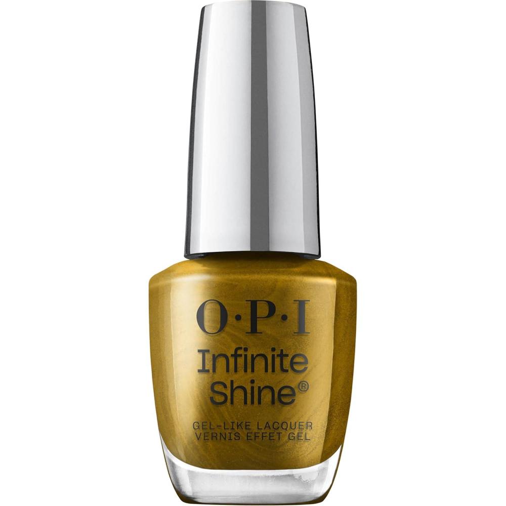 imageOPI Infinite Shine Nail Polish Colors  SemiSheer Sheer Bright Opaque ampamp Shimmer Winter Shades  Long Lasting Wear  Good Enough to Treat Collection  Holiday 2025Have a Brittle Fun  SemiSheer Bright Warm Bronze Shimmer