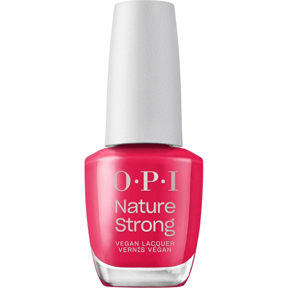imageOPI Nature Strong Berry Pickin Season  Opaque Dark Warm Red Crme Natural Origin Nail Polish LE  Plant Based Vegan Cruelty Free