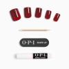 imageOPI On Point Press On Nails  Short Round Classic ampamp Accent Nail Art Press On Nails  24 Count With Nail Glue  Instant PressOn Mani  Long Lasting Reusable NondamagingGot the Blues for Red