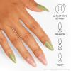 imageOPI On Point Press On Nails  Square Squoval ampamp Almond Shape Nail Art  Short to Long Length  24 Count With Nail Glue  Instant PressOn Mani  OPIm Dreaming CollectionI Gleam of Spring