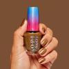 imageOPI RapiDry Quick Dry Nail Polish Colors  Opaque Crme Shimmer Shades with Clear Protective Base ampamp ShineBoosting Top Coat  Vegan Smudge Proof and Fast Drying in 60 SecondsFast Foodie brown with gold shimmer