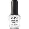 imageOPI Nail Lacquer Base Coat  Clear Nail Polish Base Coat Chip Resistant Protects Nails Prevents DiscolorationStart to Finish 3 in 1 Treatment