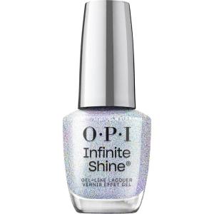 imageOPI Infinite Shine Nail Polish Colors  SemiSheer Sheer Bright Opaque ampamp Shimmer Winter Shades  Long Lasting Wear  Good Enough to Treat Collection  Holiday 2025Put the Icy in Spicy  Opaque Soft Cool Holographic Icy Blue Shimmer