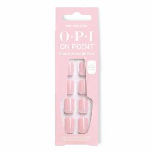 imageOPI On Point Press On Nails  Square Squoval ampamp Almond Shape Nail Art  Short to Long Length  24 Count With Nail Glue  Instant PressOn Mani  OPIm Dreaming CollectionBaby Take a Vow