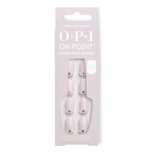 imageOPI On Point Press On Nails  Square Squoval ampamp Almond Shape Nail Art  Short to Long Length  24 Count With Nail Glue  Instant PressOn Mani  OPIm Dreaming CollectionPastel Me U Love Me