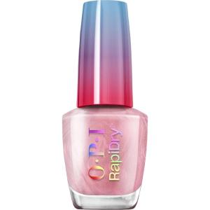 imageOPI RapiDry Quick Dry Nail Polish Colors  Opaque Crme Shimmer Shades with Clear Protective Base ampamp ShineBoosting Top Coat  Vegan Smudge Proof and Fast Drying in 60 SecondsFlash n Flirty light pink shimmer
