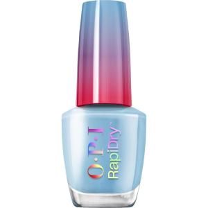 imageOPI RapiDry Quick Dry Nail Polish Colors  Opaque Crme Shimmer Shades with Clear Protective Base ampamp ShineBoosting Top Coat  Vegan Smudge Proof and Fast Drying in 60 SecondsSnap Your Fingers bright sky blue