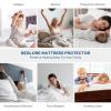 image2 Pack Waterproof Mattress Protector Queen Size Mattress Pad Noiseless with Deep Pocket 6quot18quot Depth Soft Breathable DirtProof Bed Mattress Cover Washable for Home Bedroom Hotel GrayFull