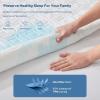 image2 Pack Waterproof Mattress Protector Queen Size Mattress Pad Noiseless with Deep Pocket 6quot18quot Depth Soft Breathable DirtProof Bed Mattress Cover Washable for Home Bedroom Hotel GrayFull