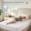 image2 Pack Waterproof Mattress Protector Queen Size Mattress Pad Noiseless with Deep Pocket 6quot18quot Depth Soft Breathable DirtProof Bed Mattress Cover Washable for Home Bedroom Hotel GrayFull