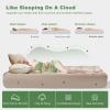 imageBEDLORE Twin Mattress Topper Viscose Derived from Bamboo Thick Pillow Top Mattress Pad with Stretchable Pockets for 615 inches Mattress Soft Breathable Mattress Topper for Back Pain ReliefBeige
