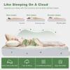 imageBEDLORE Twin Mattress Topper Viscose Derived from Bamboo Thick Pillow Top Mattress Pad with Stretchable Pockets for 615 inches Mattress Soft Breathable Mattress Topper for Back Pain ReliefWhite