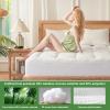 imageBEDLORE Twin Mattress Topper Viscose Derived from Bamboo Thick Pillow Top Mattress Pad with Stretchable Pockets for 615 inches Mattress Soft Breathable Mattress Topper for Back Pain ReliefWhite