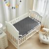 imageBEDLORE Waterproof Mattress Protector Crib 2 Pack Soft Gray Mattress Pad Noiseless Machine Washable Mattress Cover Ultimate Protection for Your Babys Crib Toddler Bed 52x28Crib 52X28