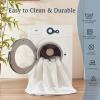 imageBEDLORE Waterproof Mattress Protector Crib 2 Pack Soft Gray Mattress Pad Noiseless Machine Washable Mattress Cover Ultimate Protection for Your Babys Crib Toddler Bed 52x28Crib 52X28