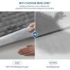 imageBEDLORE Waterproof Mattress Protector Noiseless Queen Size Mattress Pad with Deep Pocket Fitted Up to 6quot18quot Soft Breathable DirtProof Bed Mattress Cover Washable Bedroom Hotel GrayGray