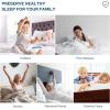 imageBEDLORE Waterproof Mattress Protector Noiseless Queen Size Mattress Pad with Deep Pocket Fitted Up to 6quot18quot Soft Breathable DirtProof Bed Mattress Cover Washable Bedroom Hotel GrayWhite