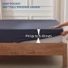 imageBEDLORE Waterproof Mattress Protector Noiseless Queen Size Mattress Pad with Deep Pocket Fitted Up to 6quot18quot Soft Breathable DirtProof Bed Mattress Cover Washable Bedroom Hotel GrayNavy Blue