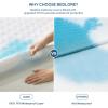 imageBEDLORE Waterproof Mattress Protector Noiseless Queen Size Mattress Pad with Deep Pocket Fitted Up to 6quot18quot Soft Breathable DirtProof Bed Mattress Cover Washable Bedroom Hotel GrayWhite