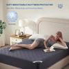 imageBEDLORE Waterproof Mattress Protector Queen Size Mattress Pad Noiseless with Deep Pocket 6quot18quot Depth Soft Breathable DirtProof Bed Mattress Cover Washable for Home Bedroom Hotel GrayNavy Blue