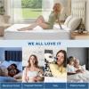 imageWaterproof Twin Size Mattress Protector Mattress Pad Fitted 6quot15quot Deep Pocket 3D Air Fabric Bed Mattress Cover Noiseless Machine WashableWhite