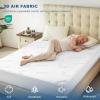 imageWaterproof Twin Size Mattress Protector Mattress Pad Fitted 6quot15quot Deep Pocket 3D Air Fabric Bed Mattress Cover Noiseless Machine WashableWhite