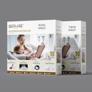 image2 Pack Waterproof Mattress Protector Queen Size Mattress Pad Noiseless with Deep Pocket 6quot18quot Depth Soft Breathable DirtProof Bed Mattress Cover Washable for Home Bedroom Hotel GrayTwin King