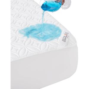 imageBEDLORE Waterproof Mattress Protector Queen Size Mattress Pad Noiseless with Deep Pocket 6quot18quot Depth Soft Breathable DirtProof Bed Mattress Cover Washable for Home Bedroom Hotel GrayWhite