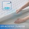 image2 Pack Waterproof Mattress Protector Queen Size Mattress Pad Noiseless with Deep Pocket Fitted for 6quot18quot Soft Breathable DirtProof Bed Mattress Cover Washable for Home Bedroom Hotel GrayFull