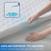 image2 Pack Waterproof Mattress Protector Queen Size Mattress Pad Noiseless with Deep Pocket Fitted for 6quot18quot Soft Breathable DirtProof Bed Mattress Cover Washable for Home Bedroom Hotel GrayTwin