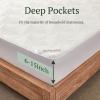 imageBEDLORE Waterproof Mattress Protector QueenBreathable Noiseless Mattress Protector for Queen Size Bed Fitted 6quot18quot Extra Deep Pocket Mattress Pad Machine Washable Bed CoverTwin XL