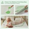 imageWaterproof Mattress Protector California King Size Mattress Pad Fitted 6quot18quot Deep Pocket 3D Air Fabric Bed Mattress Cover Noiseless Washable for Home Bedroom HotelWhitegreen