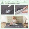 imageWaterproof Mattress Protector California King Size Mattress Pad Fitted 6quot18quot Deep Pocket 3D Air Fabric Bed Mattress Cover Noiseless Washable for Home Bedroom HotelGraygolden