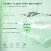imageWaterproof Mattress Protector California King Size Mattress Pad Fitted 6quot18quot Deep Pocket 3D Air Fabric Bed Mattress Cover Noiseless Washable for Home Bedroom HotelGraygolden