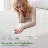 imageWaterproof Mattress Protector California King Size Mattress Pad Fitted 6quot18quot Deep Pocket 3D Air Fabric Bed Mattress Cover Noiseless Washable for Home Bedroom HotelWhitegreen