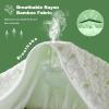 imageWaterproof Mattress Protector California King Size Mattress Pad Fitted 6quot18quot Deep Pocket 3D Air Fabric Bed Mattress Cover Noiseless Washable for Home Bedroom HotelWhitegreen