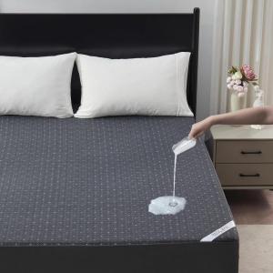 imageBEDLORE King Mattress Protector Waterproof Noiseless Mattress Cover with Deep Pocket for 618 inches Mattress Soft Breathable Mattress Pad Machine Washable Dark GrayDark Grey