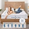 imageBEDLORE King Mattress Topper Thick Pillow Top Pad for Back Pain Relief Cooling Soft Mattress Cover with Deep Pockets 618 inchWhite