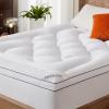 imageBEDLORE King Mattress Topper Thick Pillow Top Pad for Back Pain Relief Cooling Soft Mattress Cover with Deep Pockets 618 inchWhite