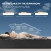 imageBEDLORE Queen Mattress Topper Viscose Made from Bamboo Soft Pillow Top Mattress Pad Thick Mattress Cover for Back Pain Relief with 618 inches Deep PocketGray