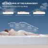 imageBEDLORE Queen Mattress Topper Viscose Made from Bamboo Soft Pillow Top Mattress Pad Thick Mattress Cover for Back Pain Relief with 618 inches Deep PocketWhite