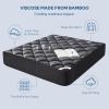 imageBEDLORE Queen Mattress Topper Viscose Made from Bamboo Soft Pillow Top Mattress Pad Thick Mattress Cover for Back Pain Relief with 618 inches Deep PocketGray