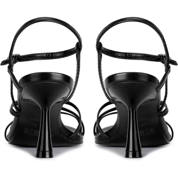 wetkiss Strappy Heels For Women Sandal Heels Low Heels Kitten Heels Adjustable Ankle Strap Round Open Toe For Homecoming Party Dress Wedding Gold Black White
