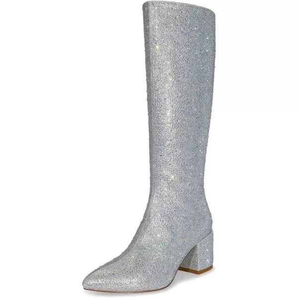 L-silver Rhinestone