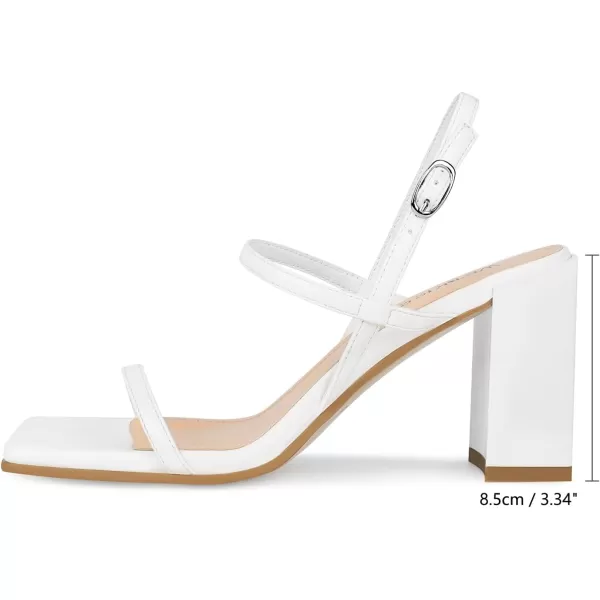 wetkiss Chunky Heels for Women, with Square Toe, Chunky Heel and Ankle Strap Design, Comfortable and Stylish