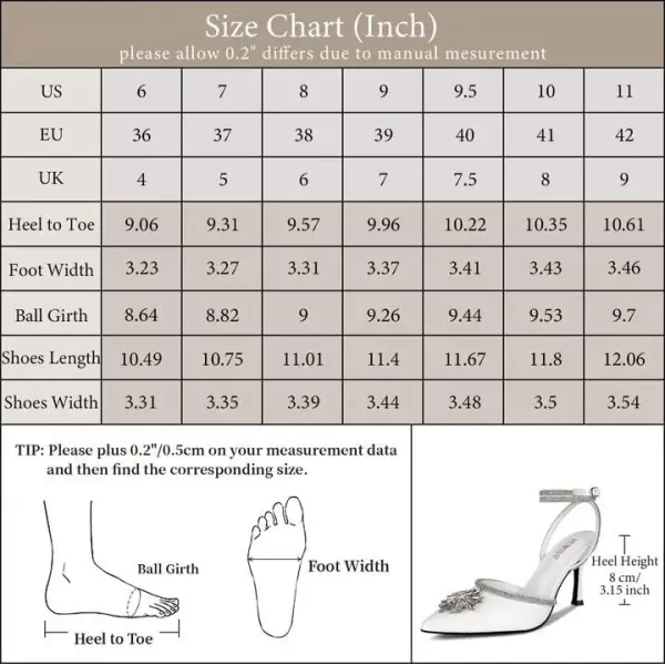 wetkiss Clear Heels Shoes for Women, Crystal Rhinestones Slingback Wedding Shoes Pointed Toe High Heel Sandals