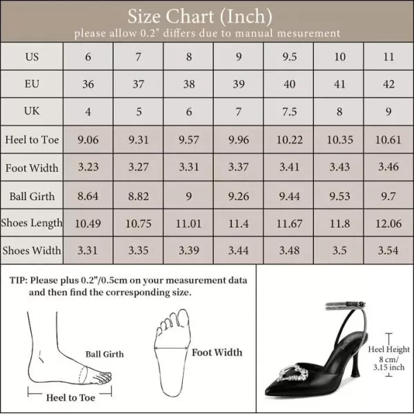 wetkiss Clear Heels Shoes for Women, Crystal Rhinestones Slingback Wedding Shoes Pointed Toe High Heel Sandals